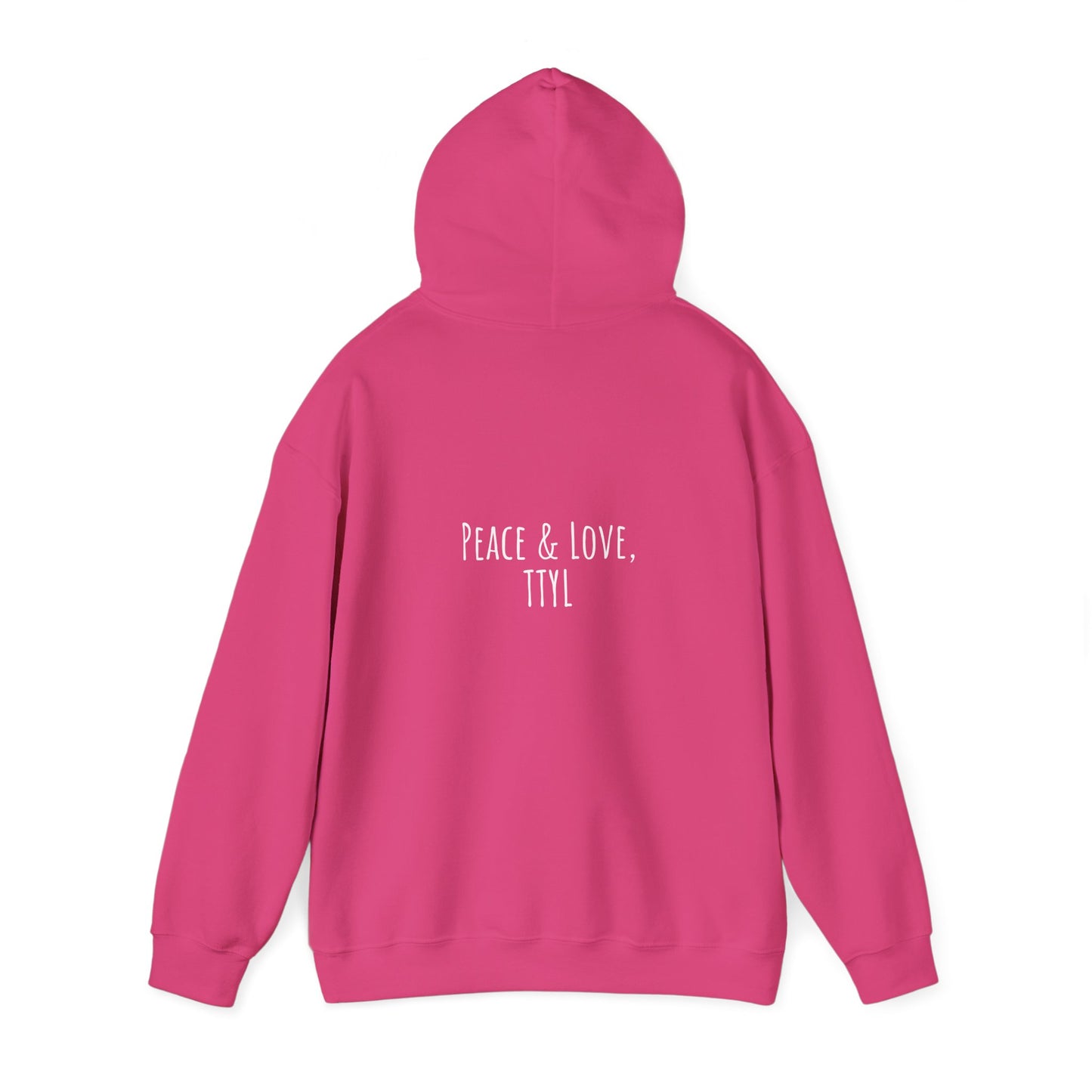 Napkin In Between+Peace and  Love Hoodie Hooded Sweatshirt