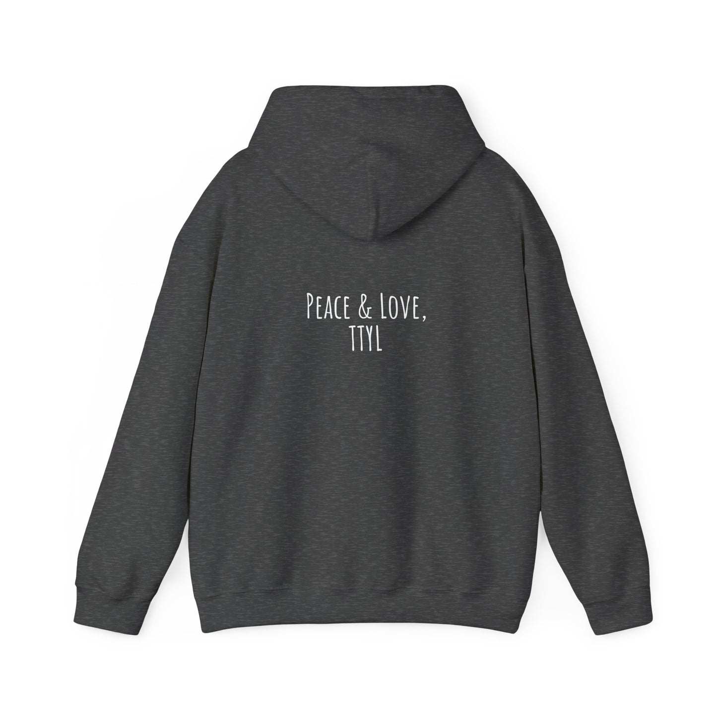 Napkin In Between+Peace and  Love Hoodie Hooded Sweatshirt