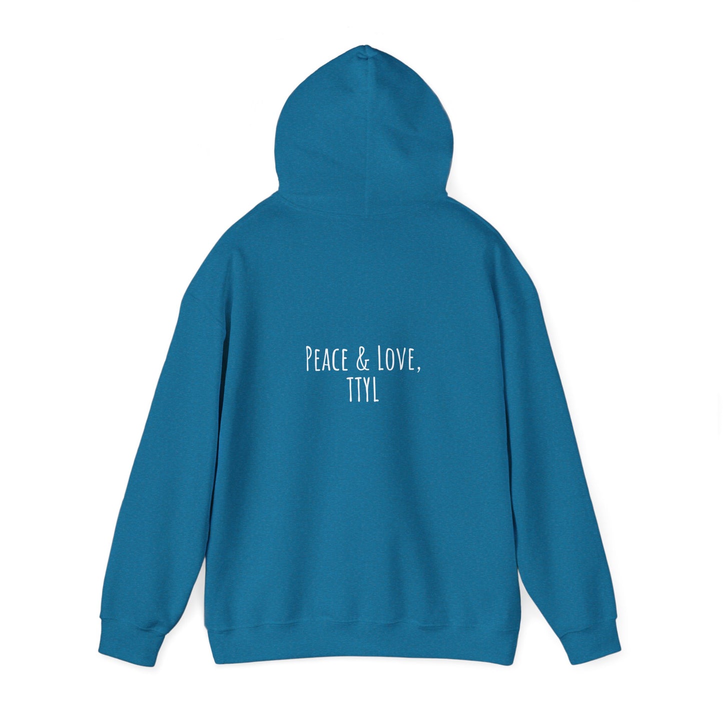 Napkin In Between+Peace and  Love Hoodie Hooded Sweatshirt