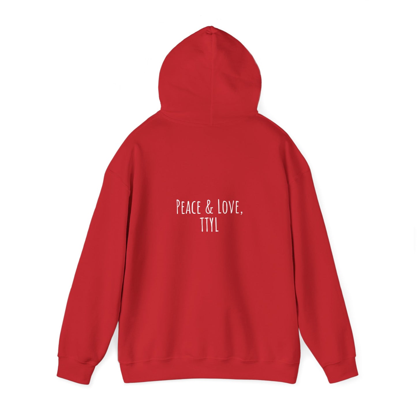 Napkin In Between+Peace and  Love Hoodie Hooded Sweatshirt