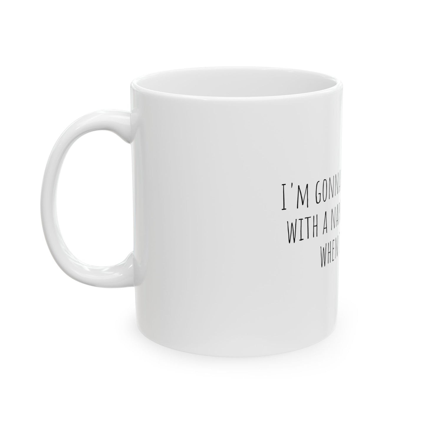 Napkin In Between Ceramic Mug, (11oz)